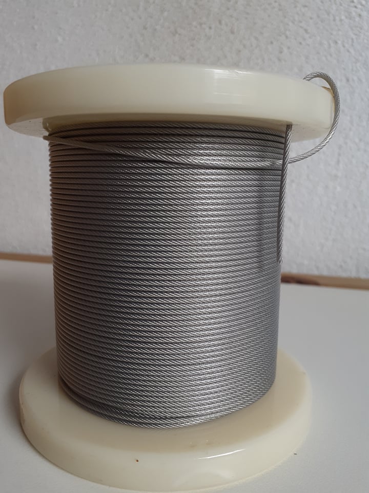 Trace wire, nylon coated - 1.4mm per meter