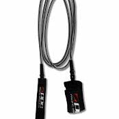 PPC SUP leash , 7ft, clear/black strait