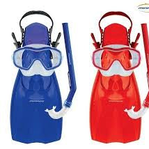 Mirage silitex junior ,mask , fin and snorkel set, Blue