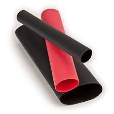 Heat shrink, thin walled, 20mm , 4pack, red and black