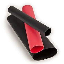 Heat shrink, thin walled, 13mm , pack of 4, red and black