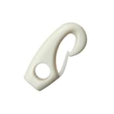 Shock cord hook white