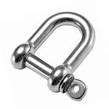 6mm SS D Shackle