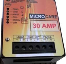 Microcare 30amp-LED MPPT solar regulator