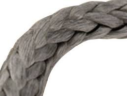 Fineline dyneema cord, 5mm grey - sold per meter