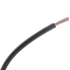 6mm Tinned appliance cable black