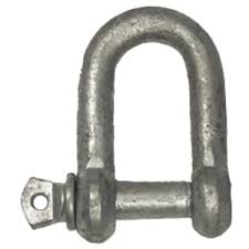 Galvanised  Dee shackle 10mm,  12mm pin, SPECIALS