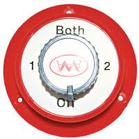 A3 Surface mounted battery switch, 4 position