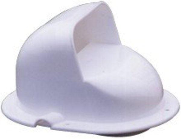 A3 white plastic vent cowl 75mm low profile w/dorade